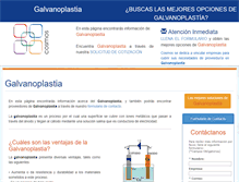 Tablet Screenshot of galvanoplastia.com